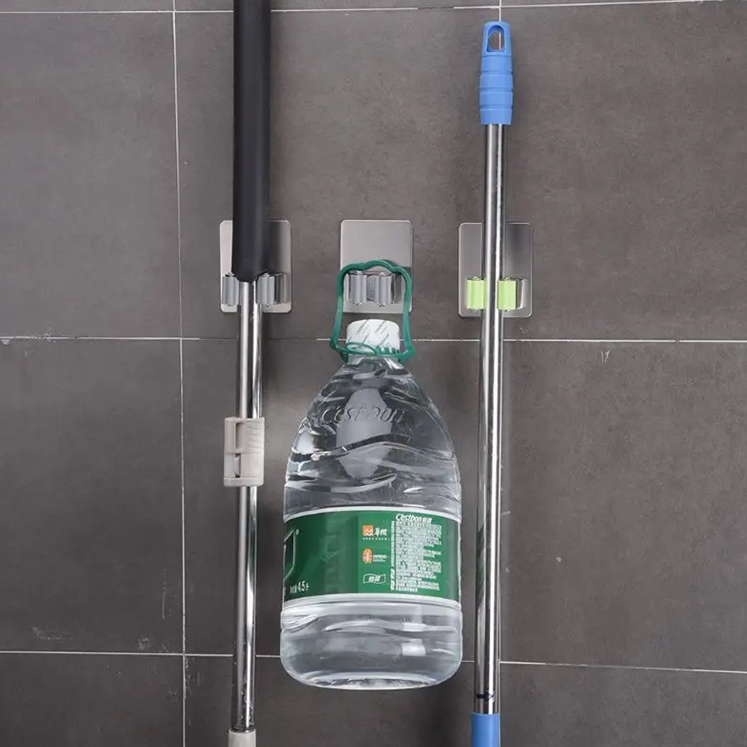1704 Stainless Steel Mop Broom Holder Organizer, With Glue 6gm Adhesive Wall Mounted Mop Organizer Storage Rack Clip Heavy Duty Broom Hanger for Laundry Room Garden Tool Holder Bathroom Accessories (1 Pc) 1704 Stainless Steel Mop Broom Holder Organizer, With Glue 6gm Adhesive Wall Mounted Mop Organizer Storage Rack Clip Heavy Duty Broom Hanger for Laundry Room Garden Tool Holder Bathroom Accessories (1 Pc)